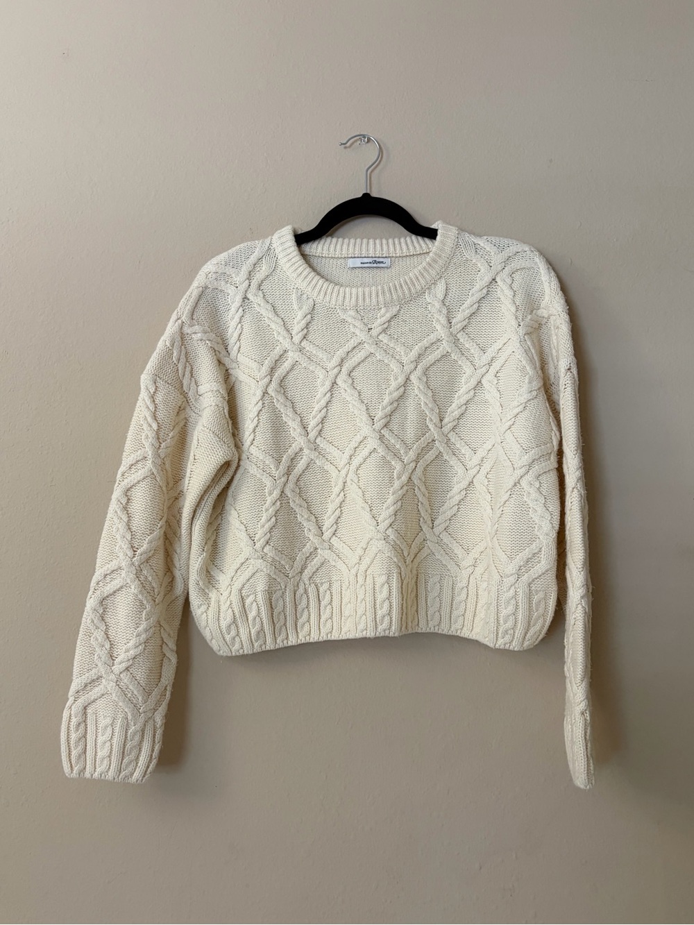 Ivory Cable Knit Sweater